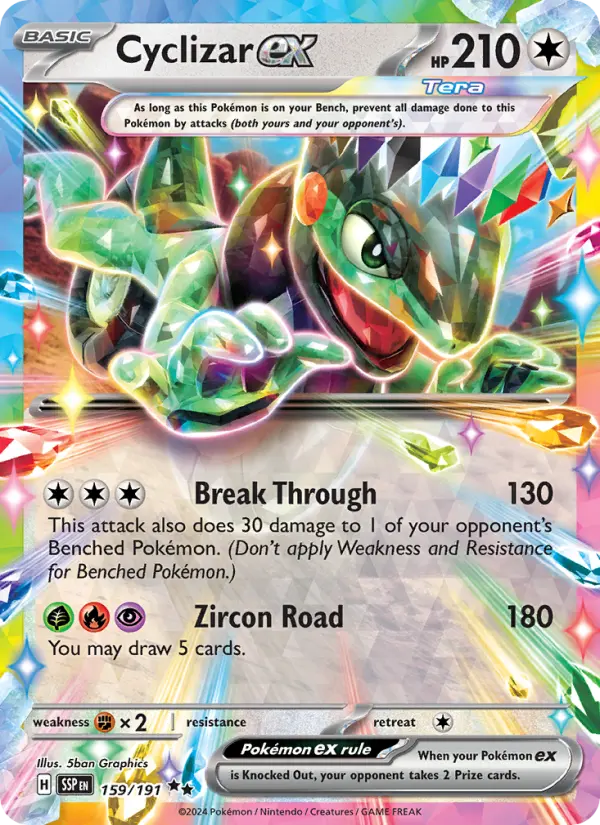Cyclizar ex — Surging Sparks card #159