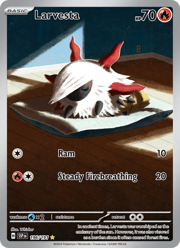 Larvesta — Surging Sparks card #196