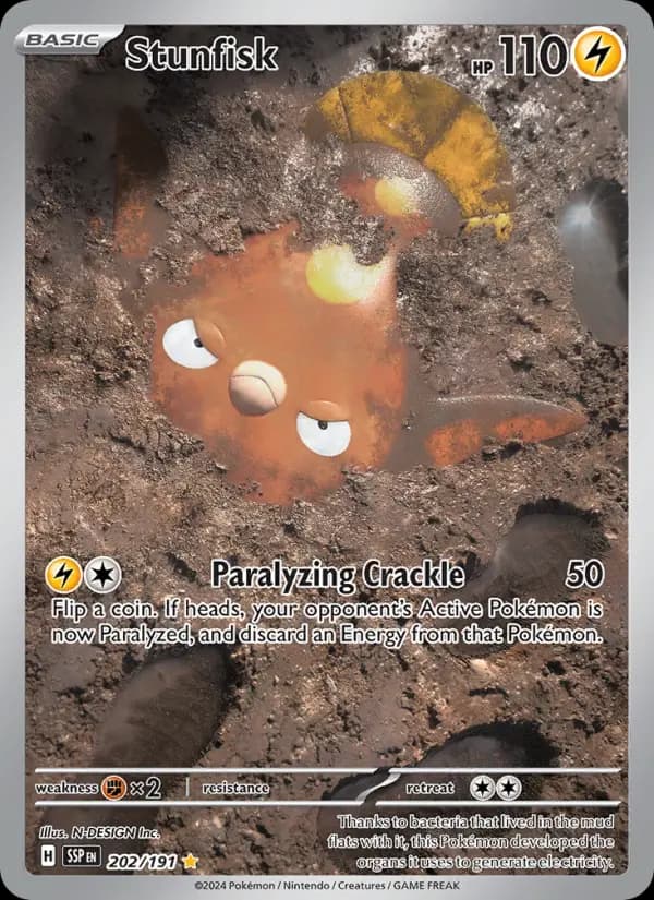 Stunfisk — Surging Sparks card #202