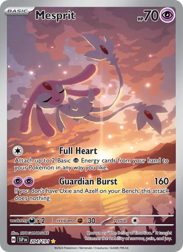 Mesprit — Surging Sparks card #204
