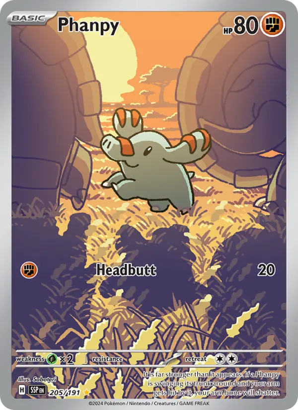 Phanpy — Surging Sparks card #205