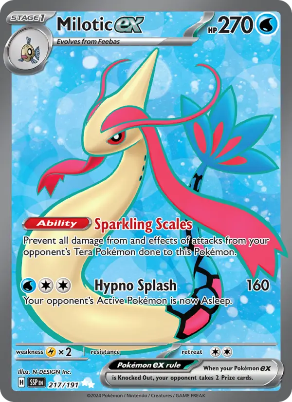 Milotic ex — Surging Sparks card #217