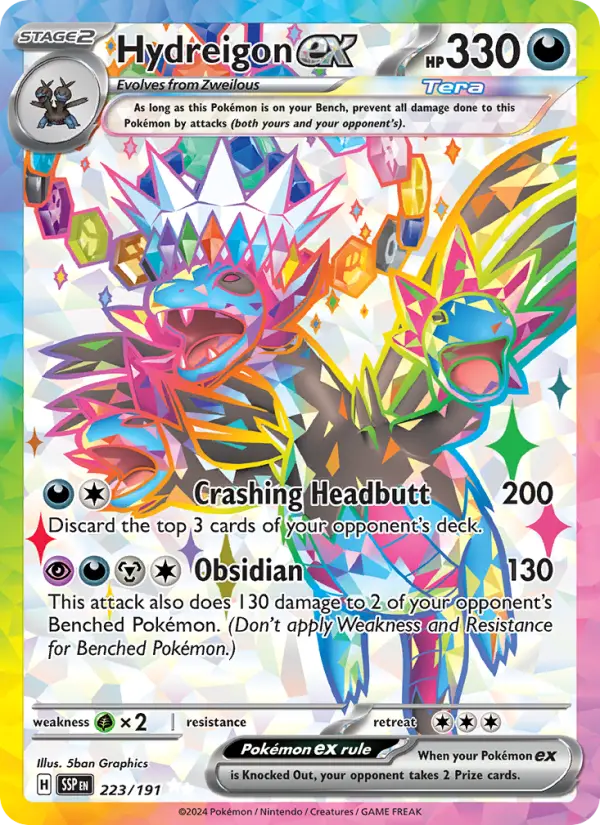 Hydreigon ex — Surging Sparks card #223