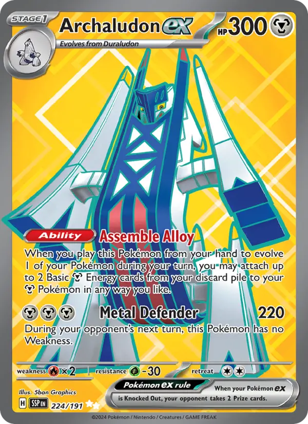 Archaludon ex — Surging Sparks card #224