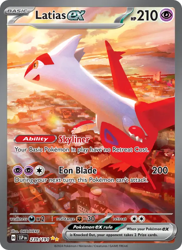 Latias ex — Surging Sparks card #239