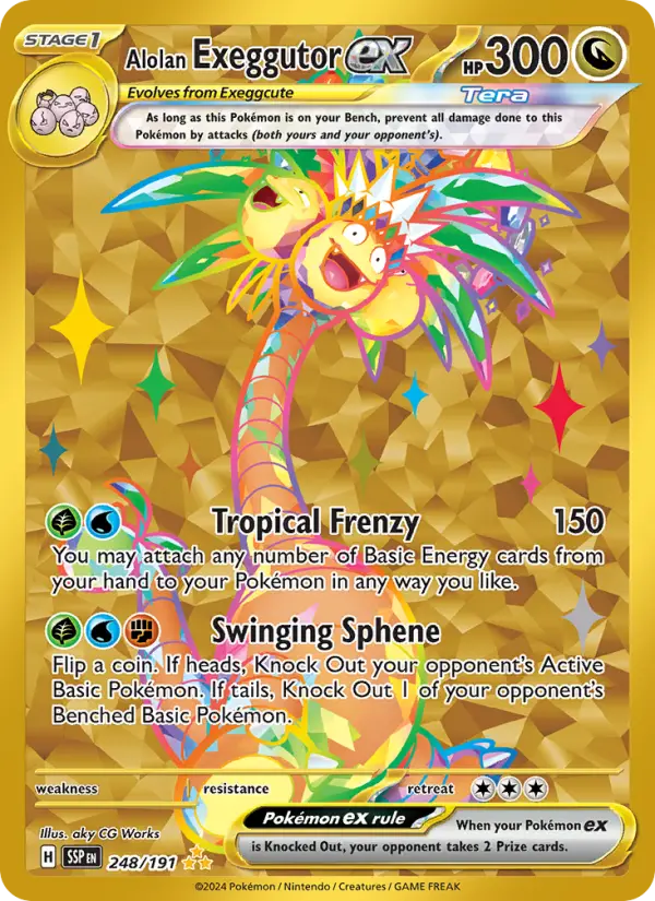 Alolan Exeggutor ex — Surging Sparks card #248
