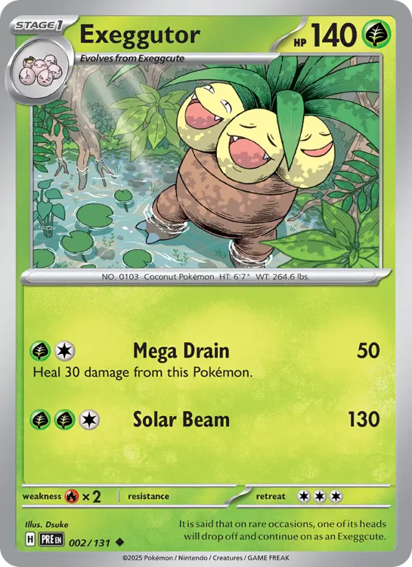 Exeggutor — Prismatic Evolutions card #002