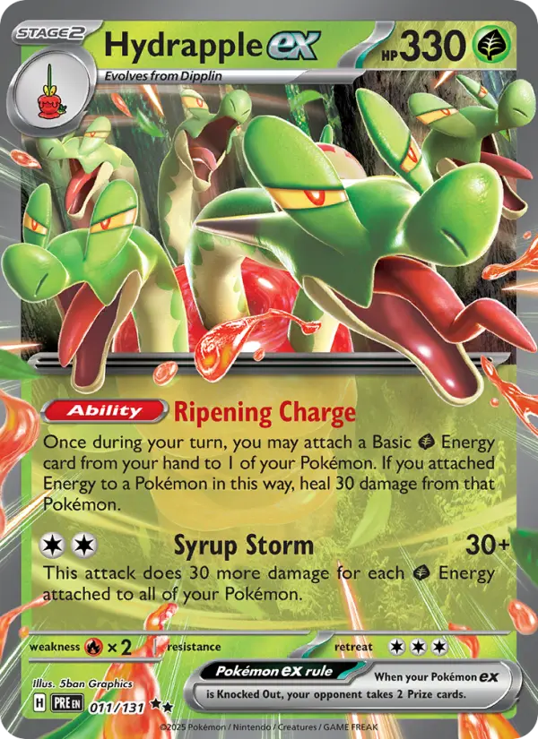 Hydrapple ex — Prismatic Evolutions card #011