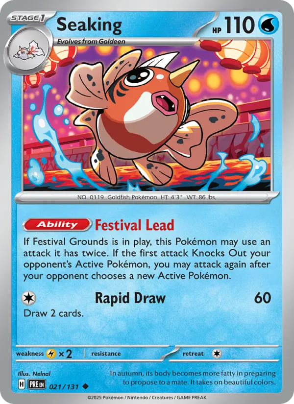 Seaking — Prismatic Evolutions card #021