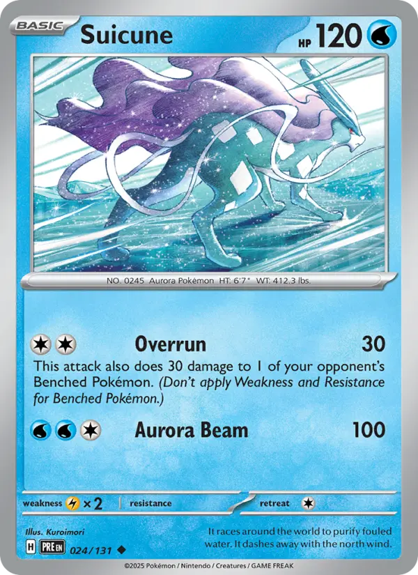 Suicune — Prismatic Evolutions card #024