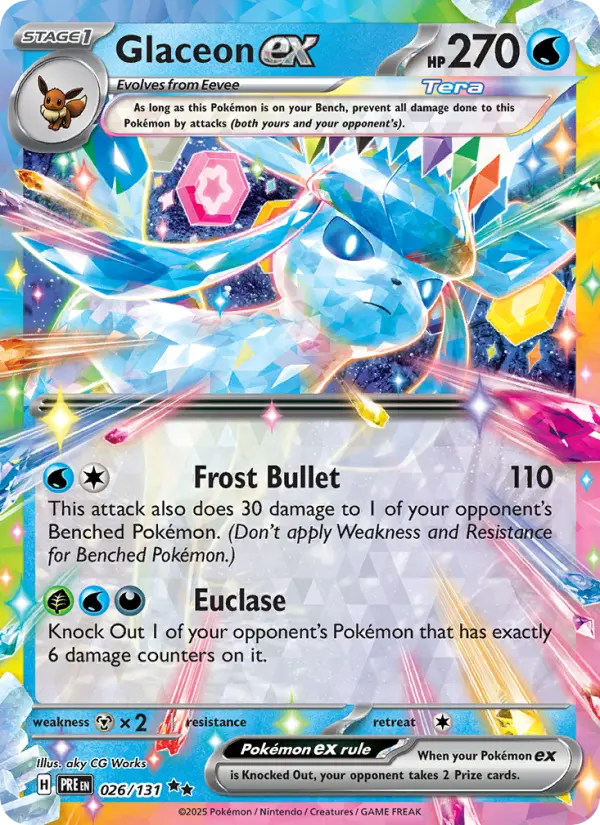 Glaceon ex — Prismatic Evolutions card #026