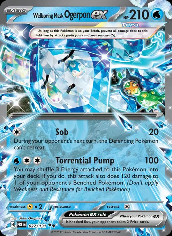 Wellspring Mask Ogerpon ex — Prismatic Evolutions card #027