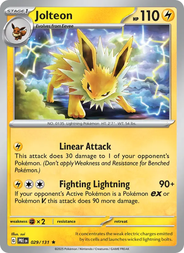Jolteon — Prismatic Evolutions card #029