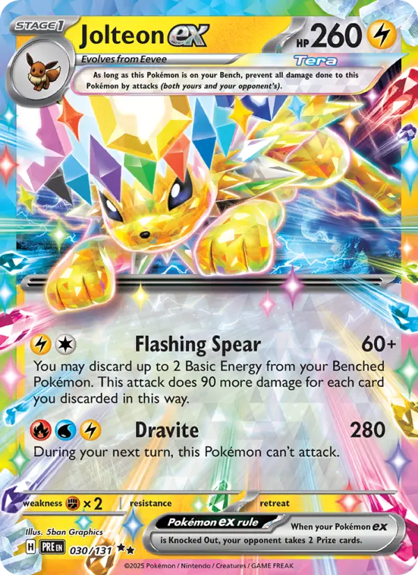 Jolteon ex — Prismatic Evolutions card #030
