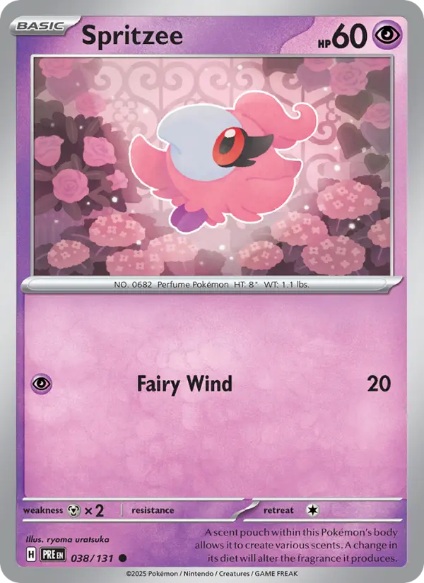 Spritzee — Prismatic Evolutions card #038