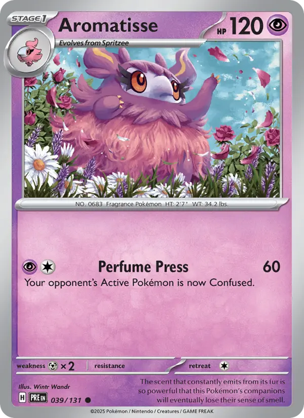 Aromatisse — Prismatic Evolutions card #039