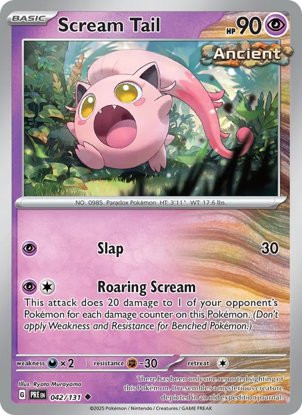 Scream Tail — Prismatic Evolutions card #042