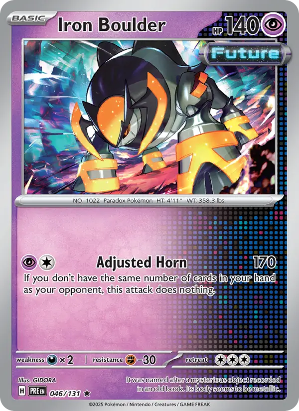 Iron Boulder — Prismatic Evolutions card #046