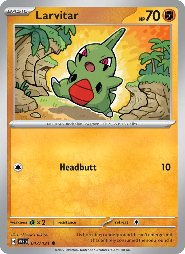 Larvitar — Prismatic Evolutions card #047