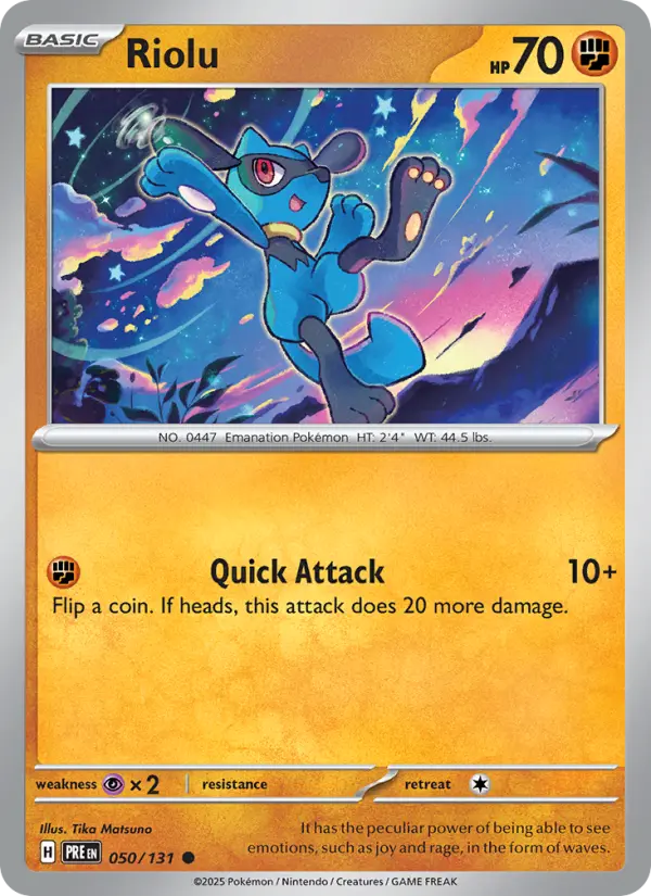 Riolu — Prismatic Evolutions card #050