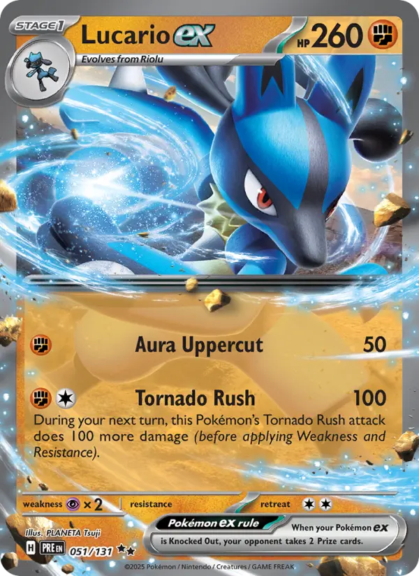 Lucario ex — Prismatic Evolutions card #051