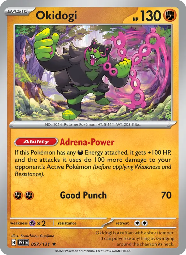 Okidogi — Prismatic Evolutions card #057
