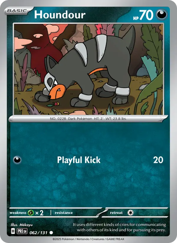 Houndour — Prismatic Evolutions card #062