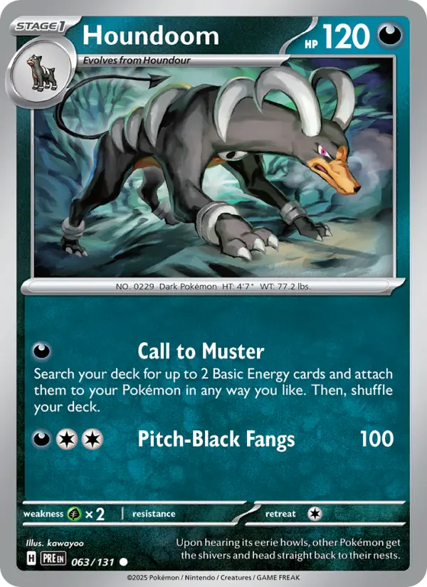 Houndoom — Prismatic Evolutions card #063