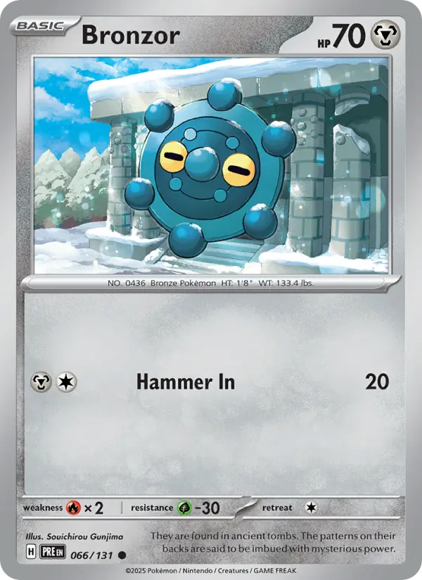 Bronzor — Prismatic Evolutions card #066