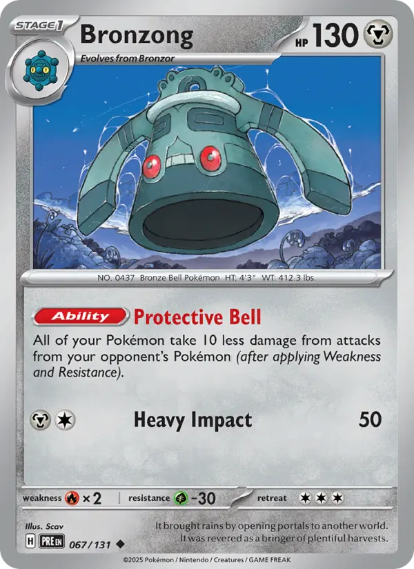 Bronzong — Prismatic Evolutions card #067