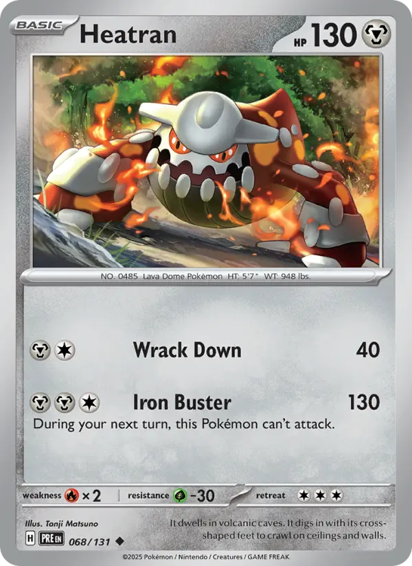 Heatran — Prismatic Evolutions card #068