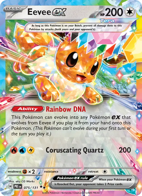 Eevee ex — Prismatic Evolutions card #075
