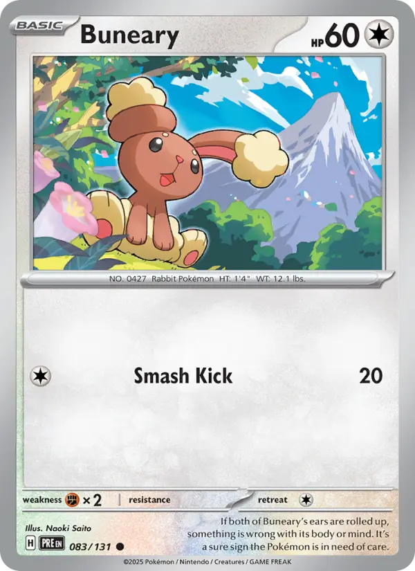 Buneary — Prismatic Evolutions card #083