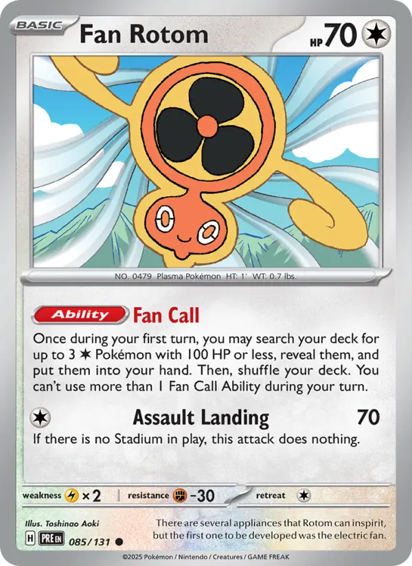 Fan Rotom — Prismatic Evolutions card #085