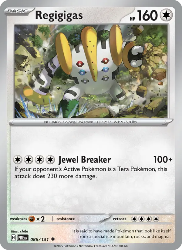 Regigigas — Prismatic Evolutions card #086
