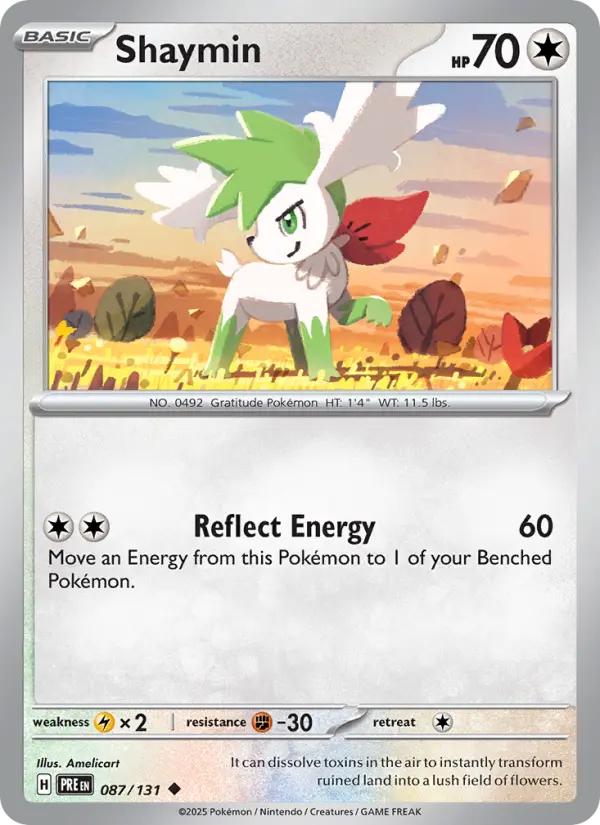 Shaymin — Prismatic Evolutions card #087