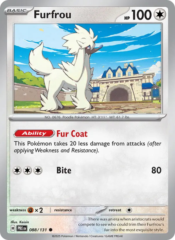 Furfrou — Prismatic Evolutions card #088