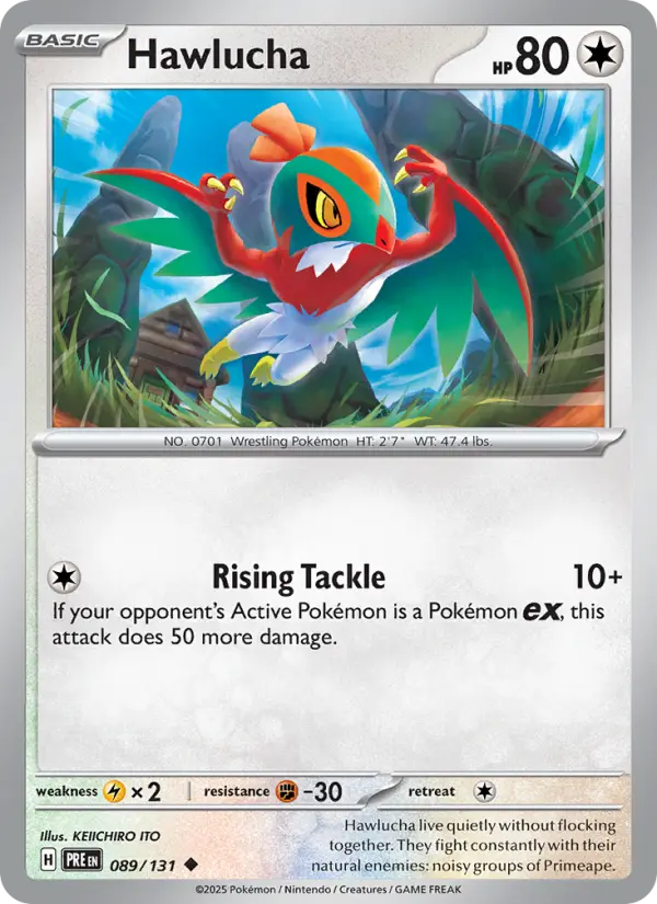 Hawlucha — Prismatic Evolutions card #089