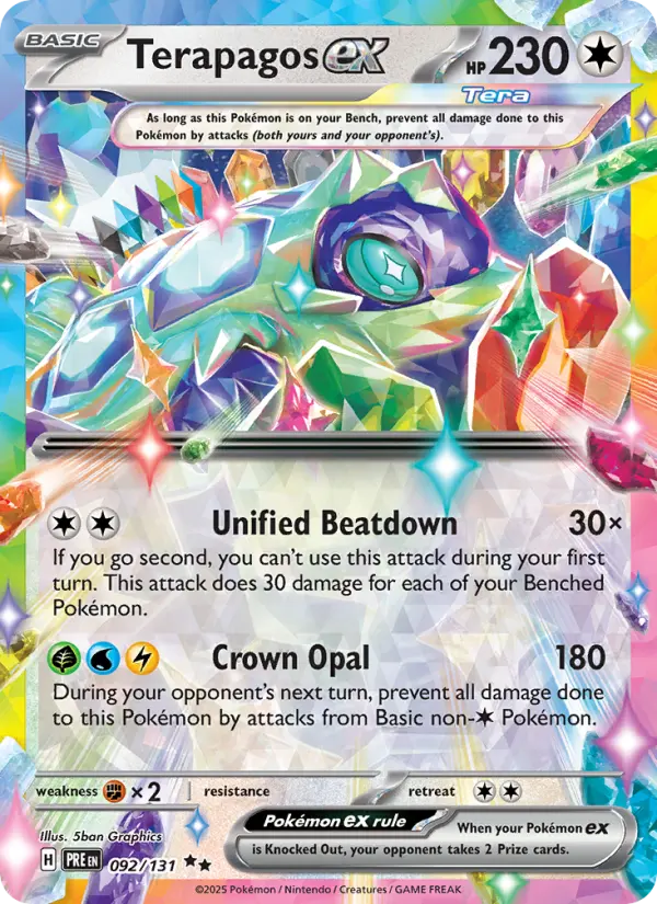 Terapagos ex — Prismatic Evolutions card #092