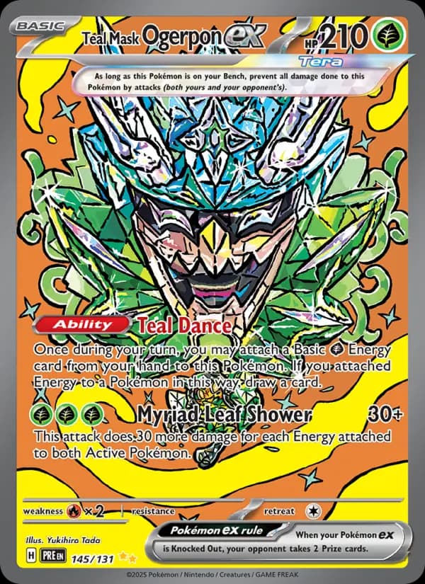 Teal Mask Ogerpon ex — Prismatic Evolutions card #145