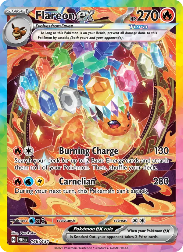 Flareon ex — Prismatic Evolutions card #146