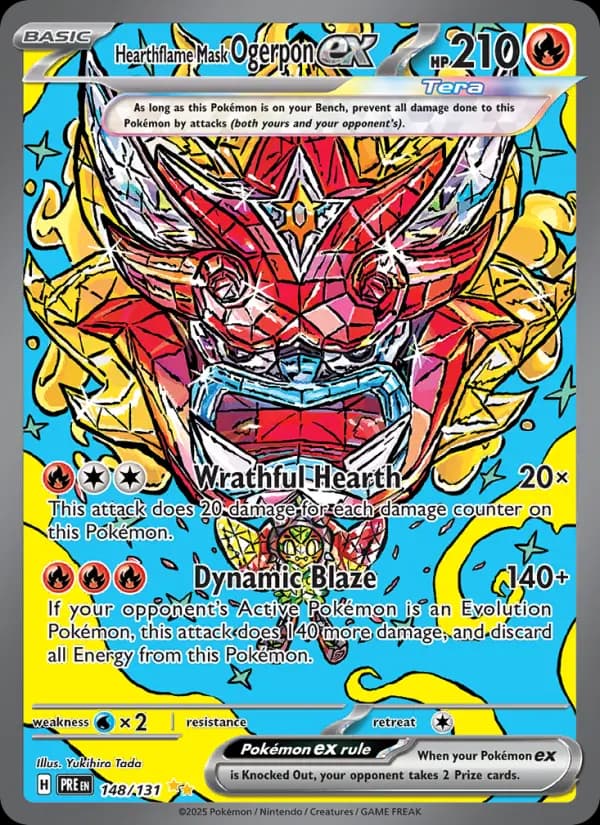 Hearthflame Mask Ogerpon ex — Prismatic Evolutions card #148