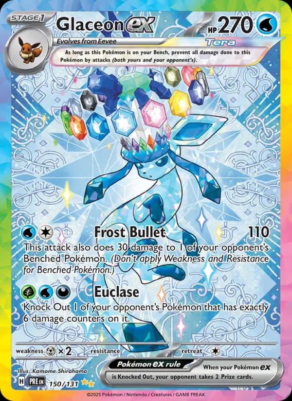 Glaceon ex — Prismatic Evolutions card #150