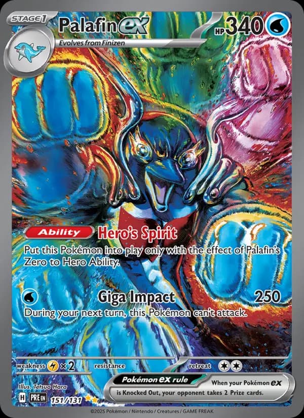 Palafin ex — Prismatic Evolutions card #151