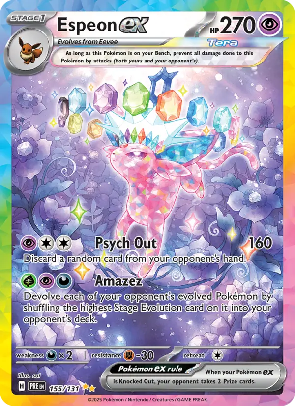 Espeon ex — Prismatic Evolutions card #155