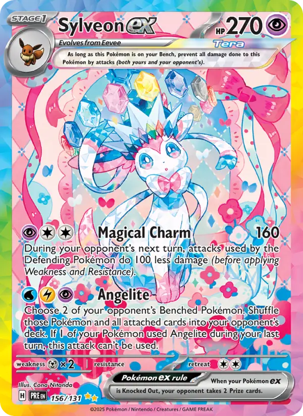 Sylveon ex — Prismatic Evolutions card #156