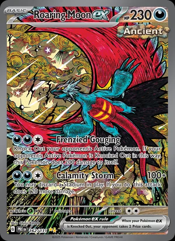 Roaring Moon ex — Prismatic Evolutions card #162