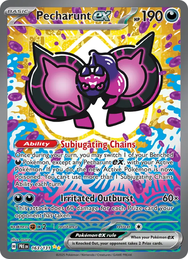 Pecharunt ex — Prismatic Evolutions card #163