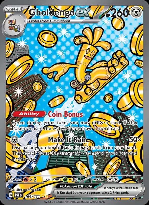 Gholdengo ex — Prismatic Evolutions card #164