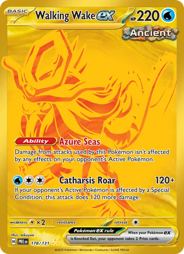 Walking Wake ex — Prismatic Evolutions card #178